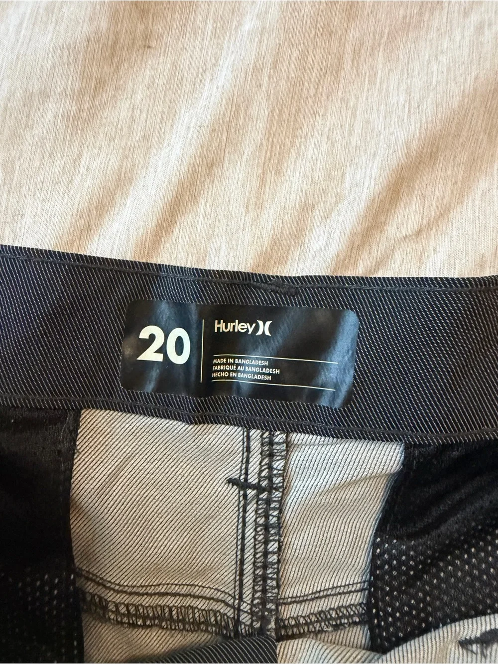 Men's Hurley Charcoal casual shorts